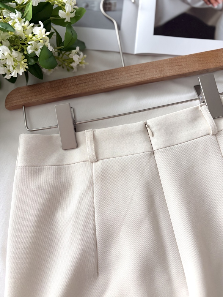 Belted Pencil Skirt (Blue)