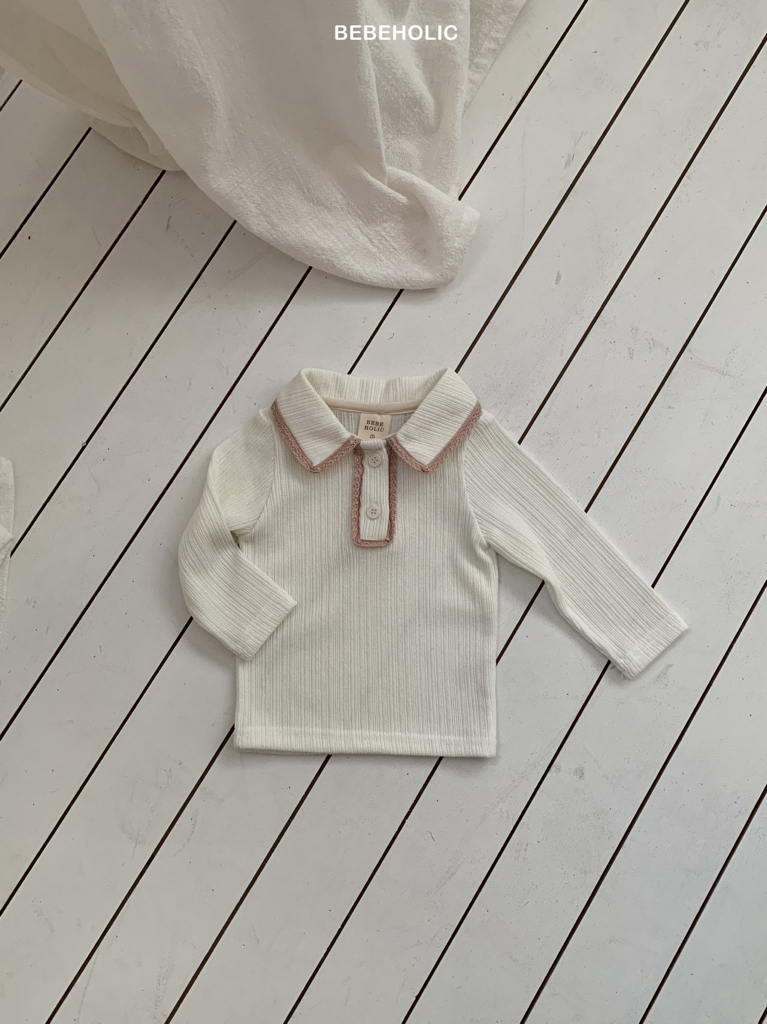 🌸預訂 韓國直送🌸🇰🇷BEBEHOLIC三色蕾絲花邊翻領長袖上衣