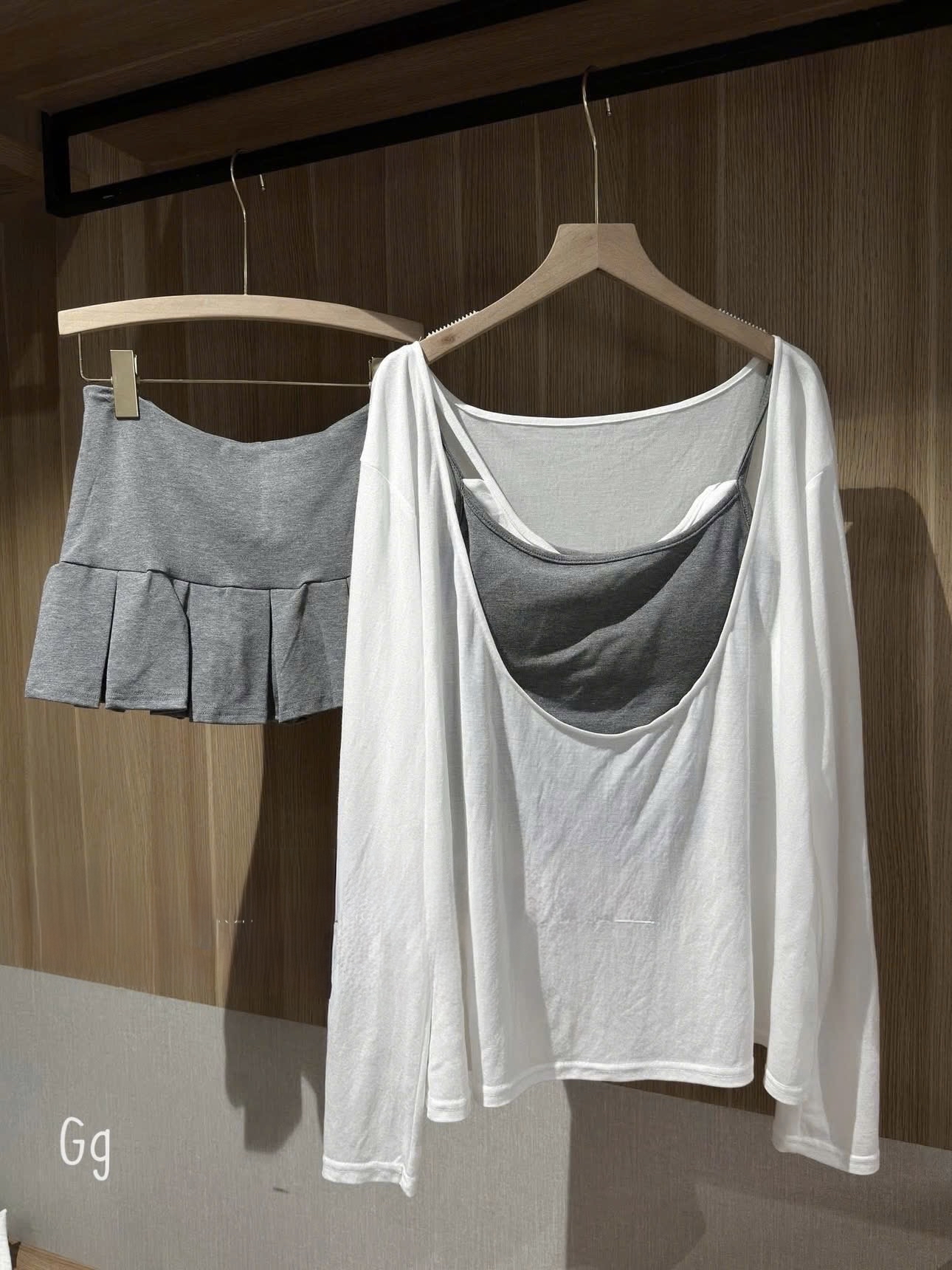 休閒裝灰白套裝**運動休閒裝白色外套三件套