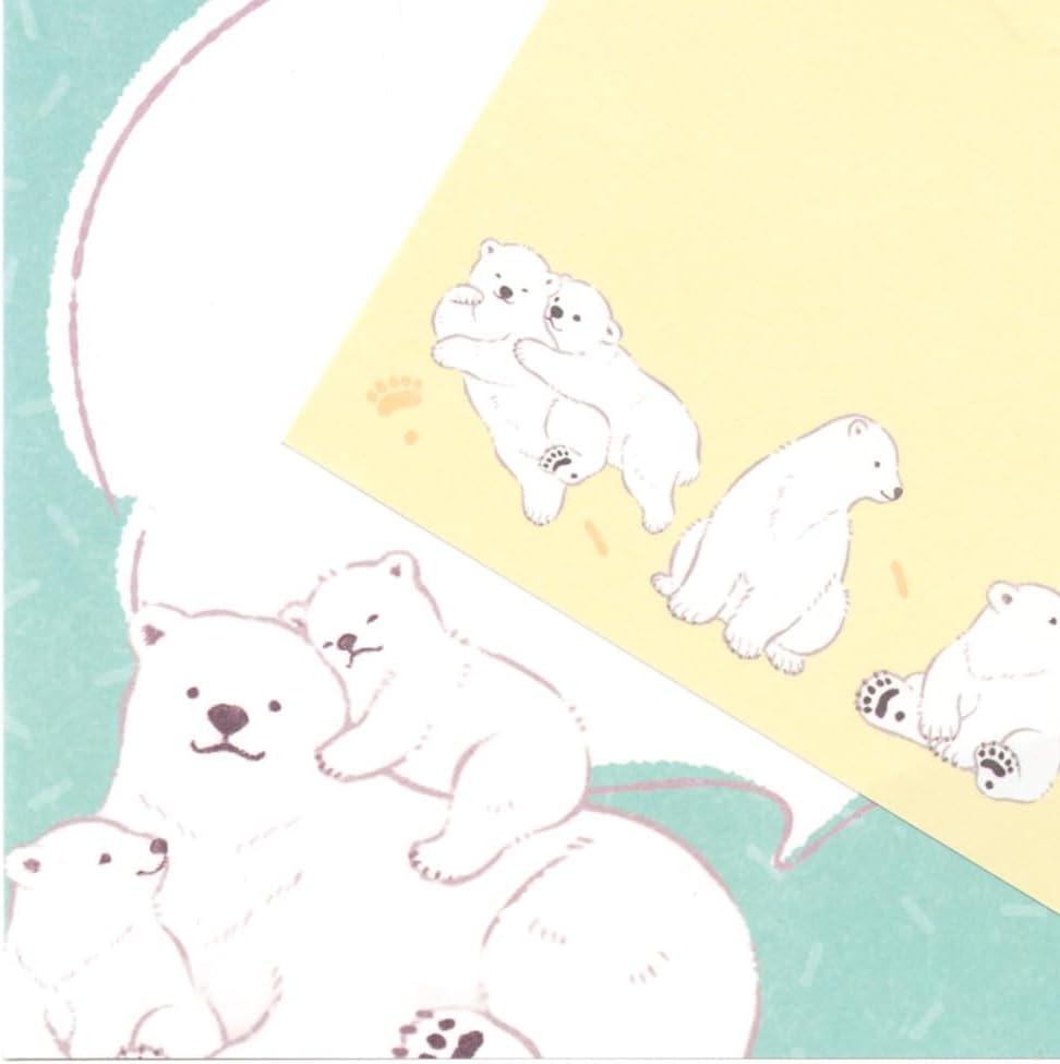 現貨｜ZOOm in Animals 北極熊 日本製 便條紙 Memo Notepad (5424411)
