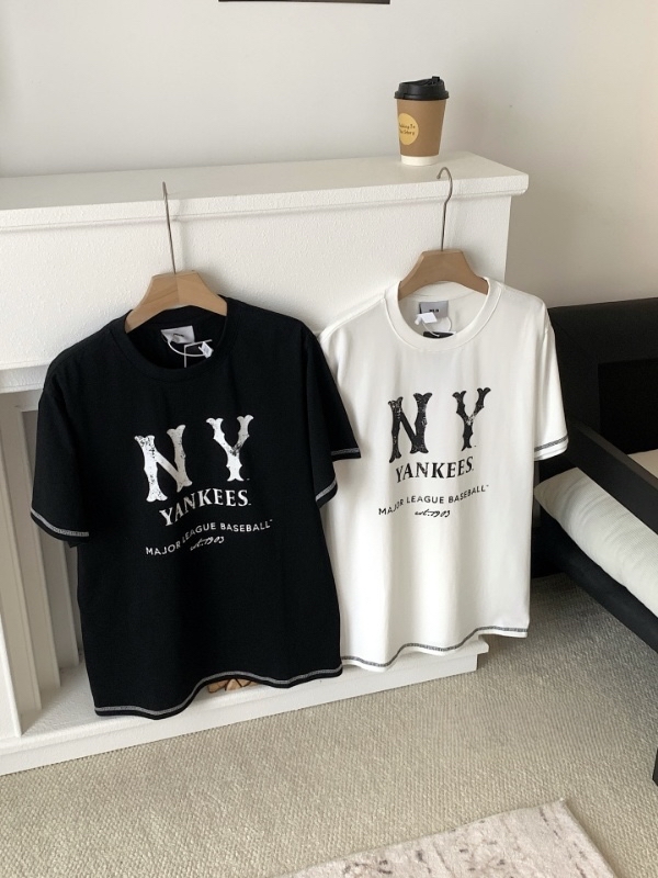 0714 （原版訂製 品質1:1打版 ）NY 复古情侣短袖