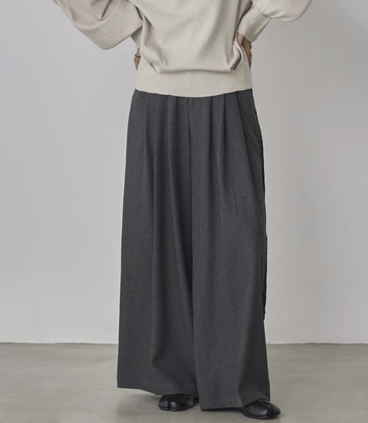 蕾絲寬褶褲 - 2026 流行穿搭  女士長褲 春夏時尚穿搭 柔軟舒適 成人休閒 日常穿搭 易於配搭 日本直送   #JP-I-260014