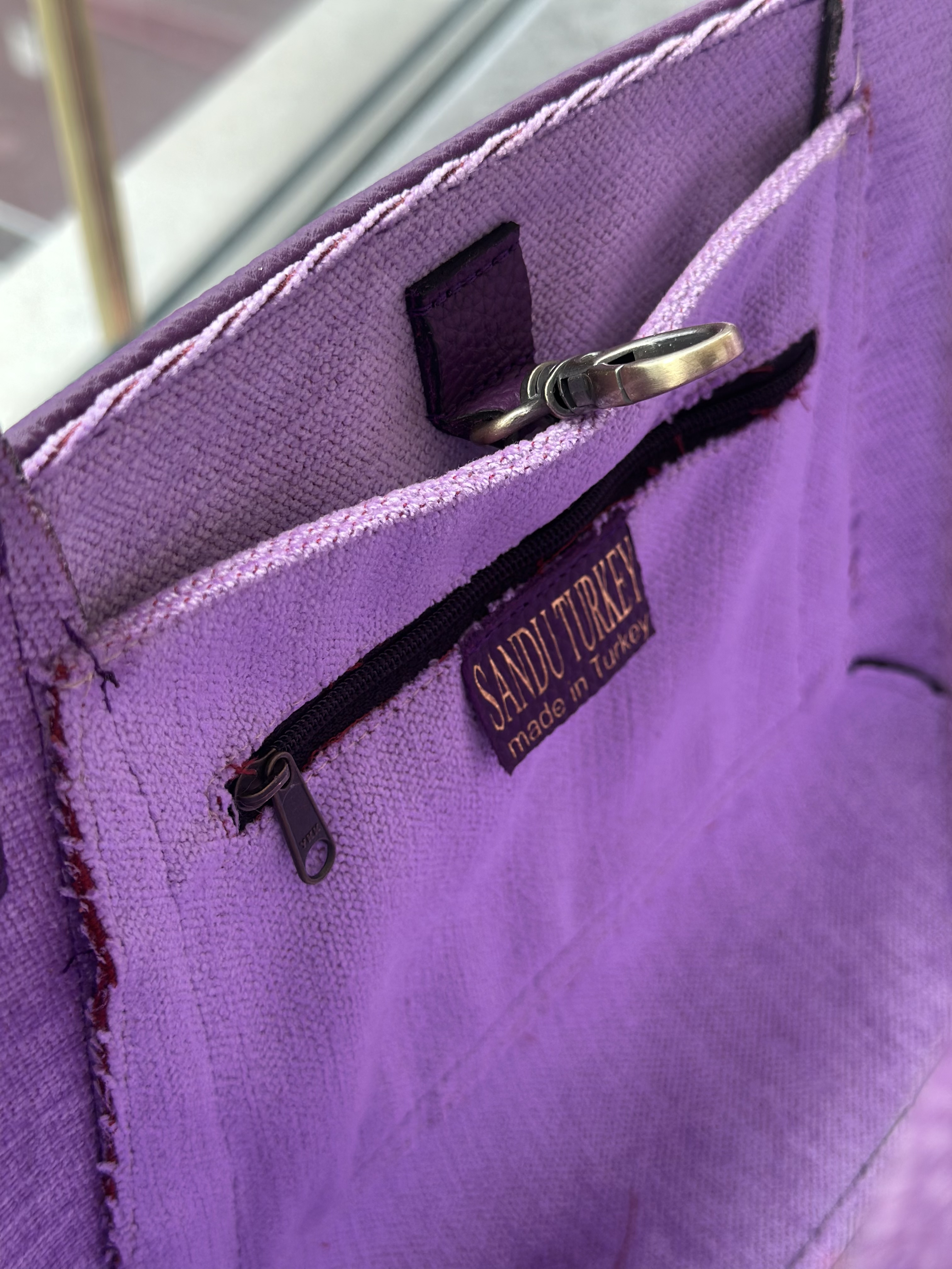 K6 土耳其真皮地氈手袋（紫色）