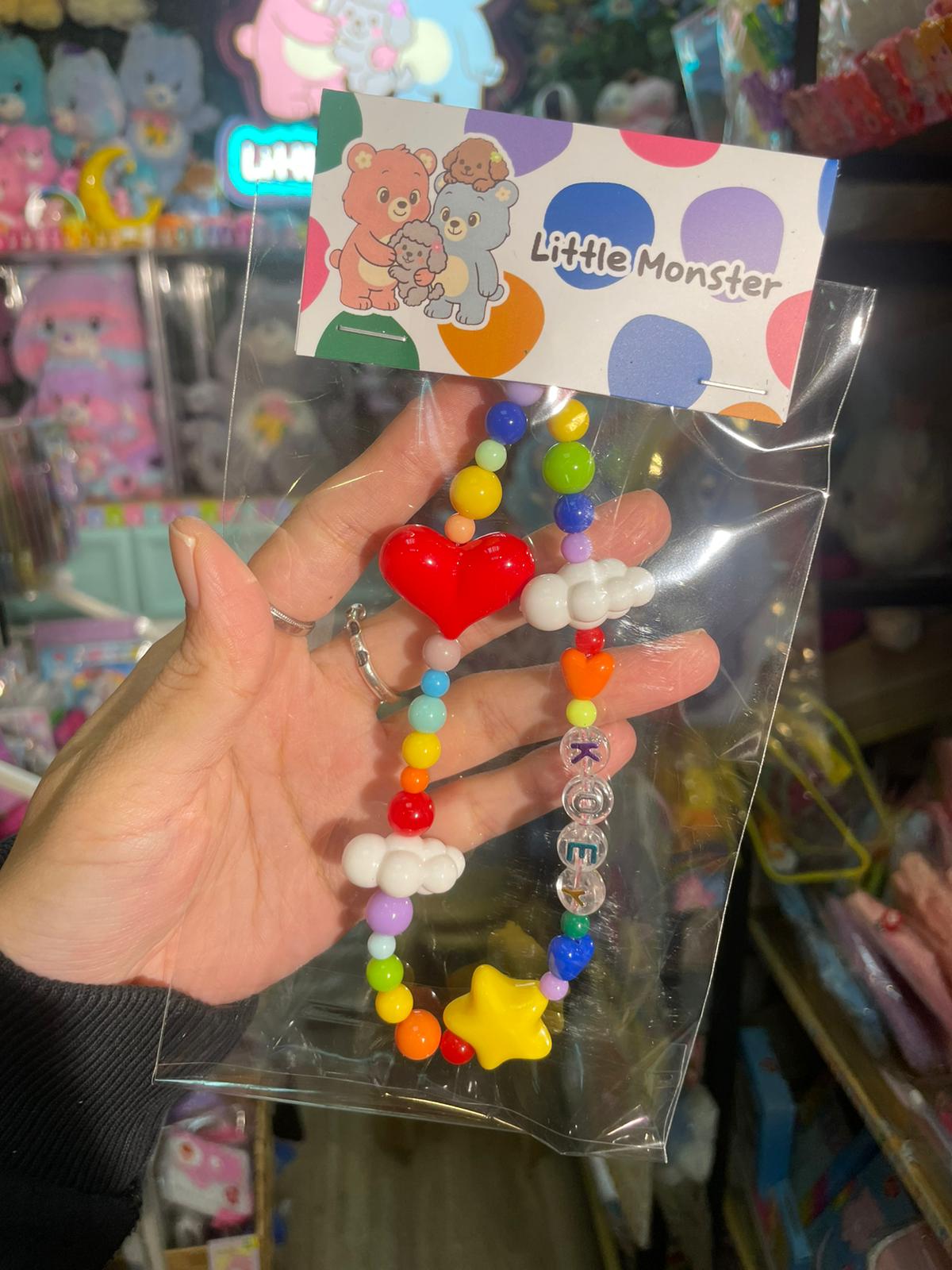 Little Monster 手作串珠手機吊飾（可轉英文名）