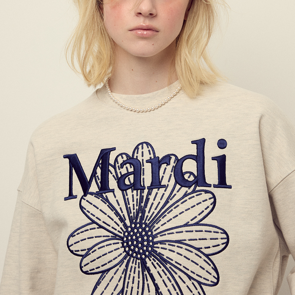 [Mardi Mercredi] SWEATSHIRT FLOWERMARDI NEEDLEWORK (6款)