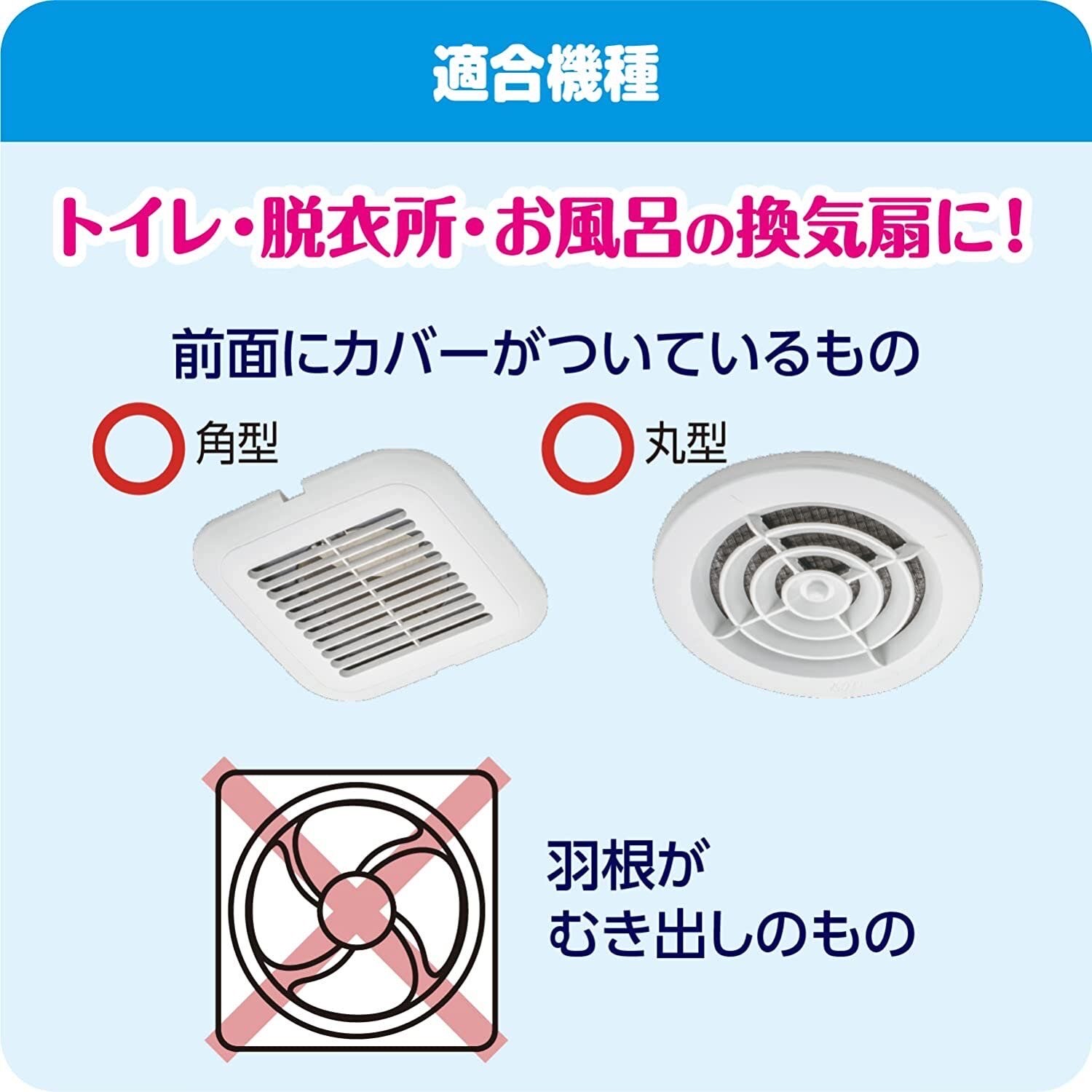 日本製 - 抽氣扇 黏貼式 隔塵紙 30x30cm - 5片裝