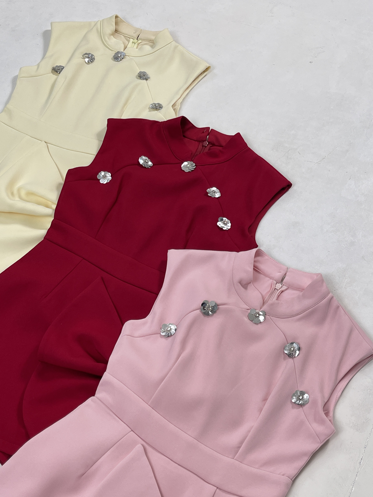 Prosperity Bow Qipao Romper M127