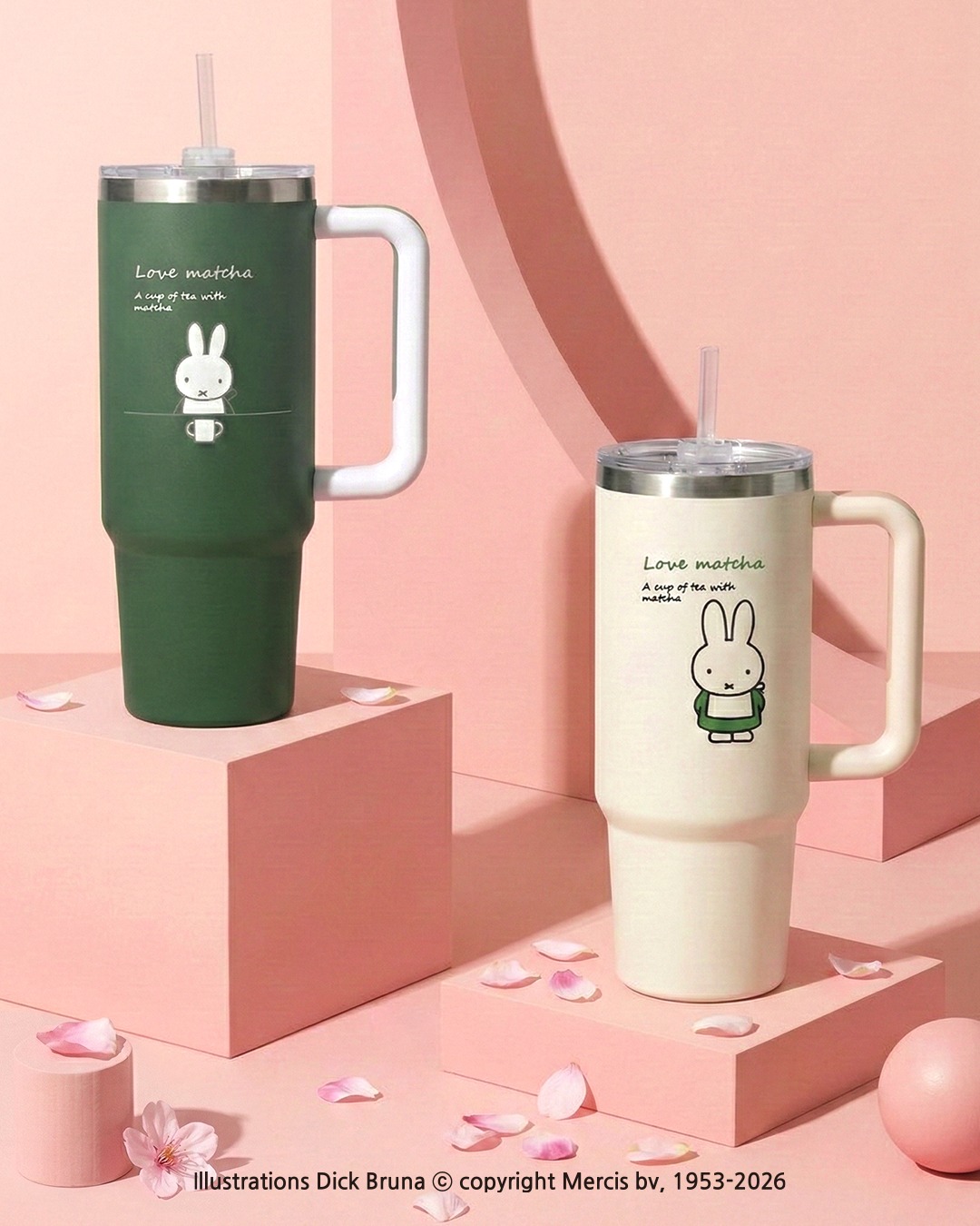 [ 韓國 Miffy ] Love Matcha 保溫杯 887ml