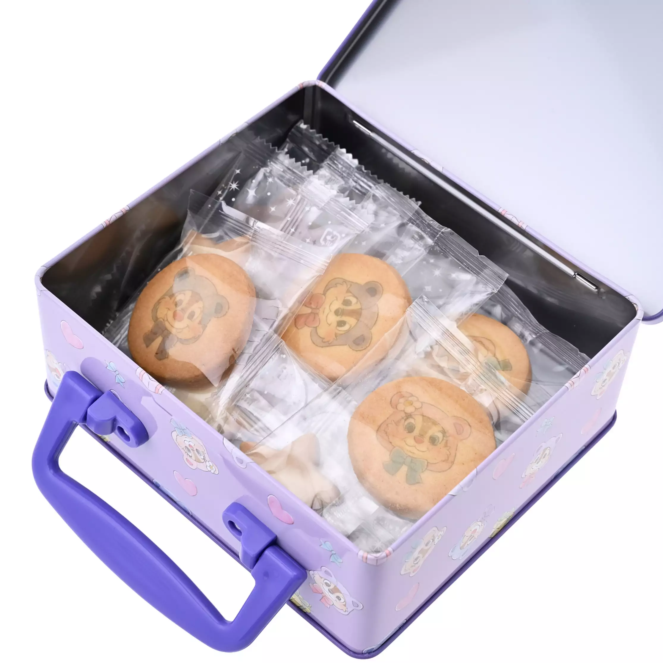 日本預訂📍日本Chip and Dale可愛熊仔樣系列 - 手提鐵盒曲奇