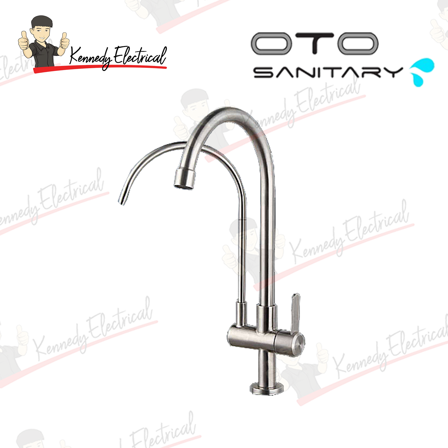 Otosani 304# Stainless Steel Filter Pillar Swan Tap (966-13#) OTO966-13