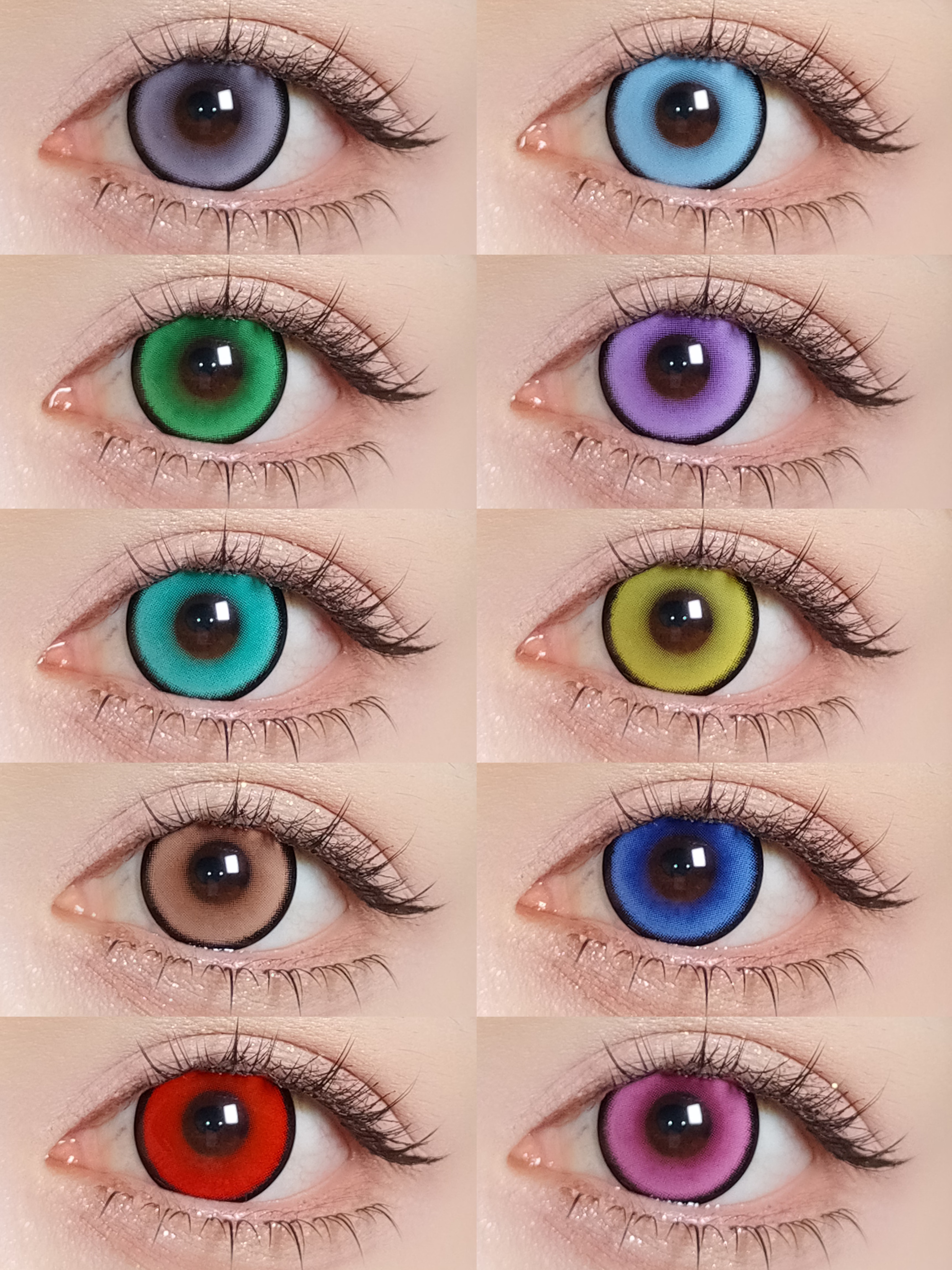 Cupid 日拋 火系紅/飛行藍/重生綠/草系綠/電系黃 經典十色系列