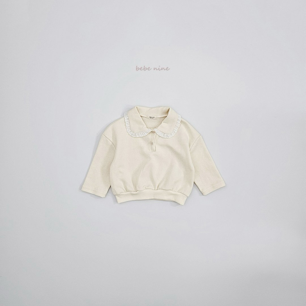 🌸預訂 韓國直送🌸🇰🇷Bebenine三色荷葉邊翻領衛衣