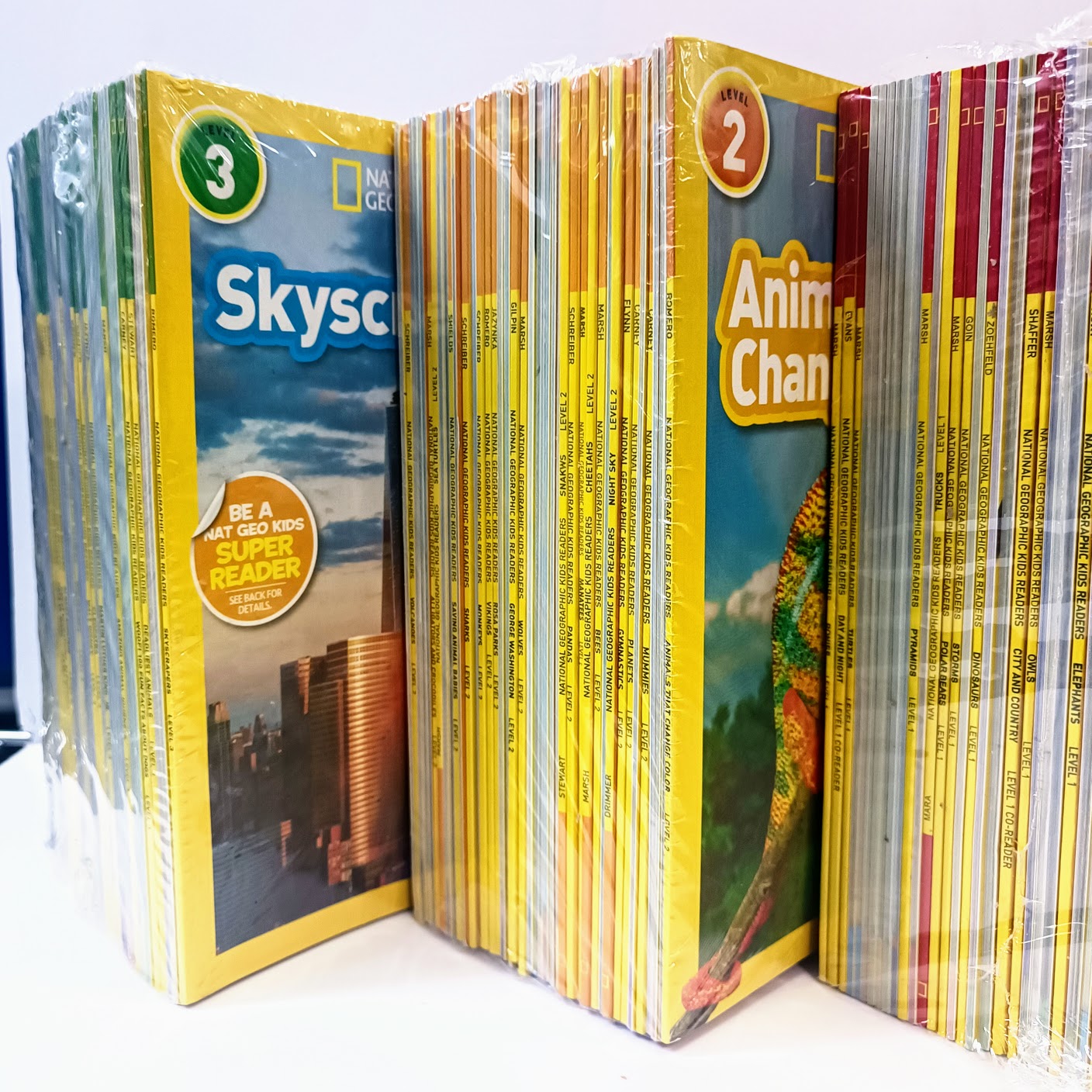  National Geographic Kids  155 books  | 新款分級閱讀Pre，L 1，L2，L3  | 國家地理全套155本  N16 