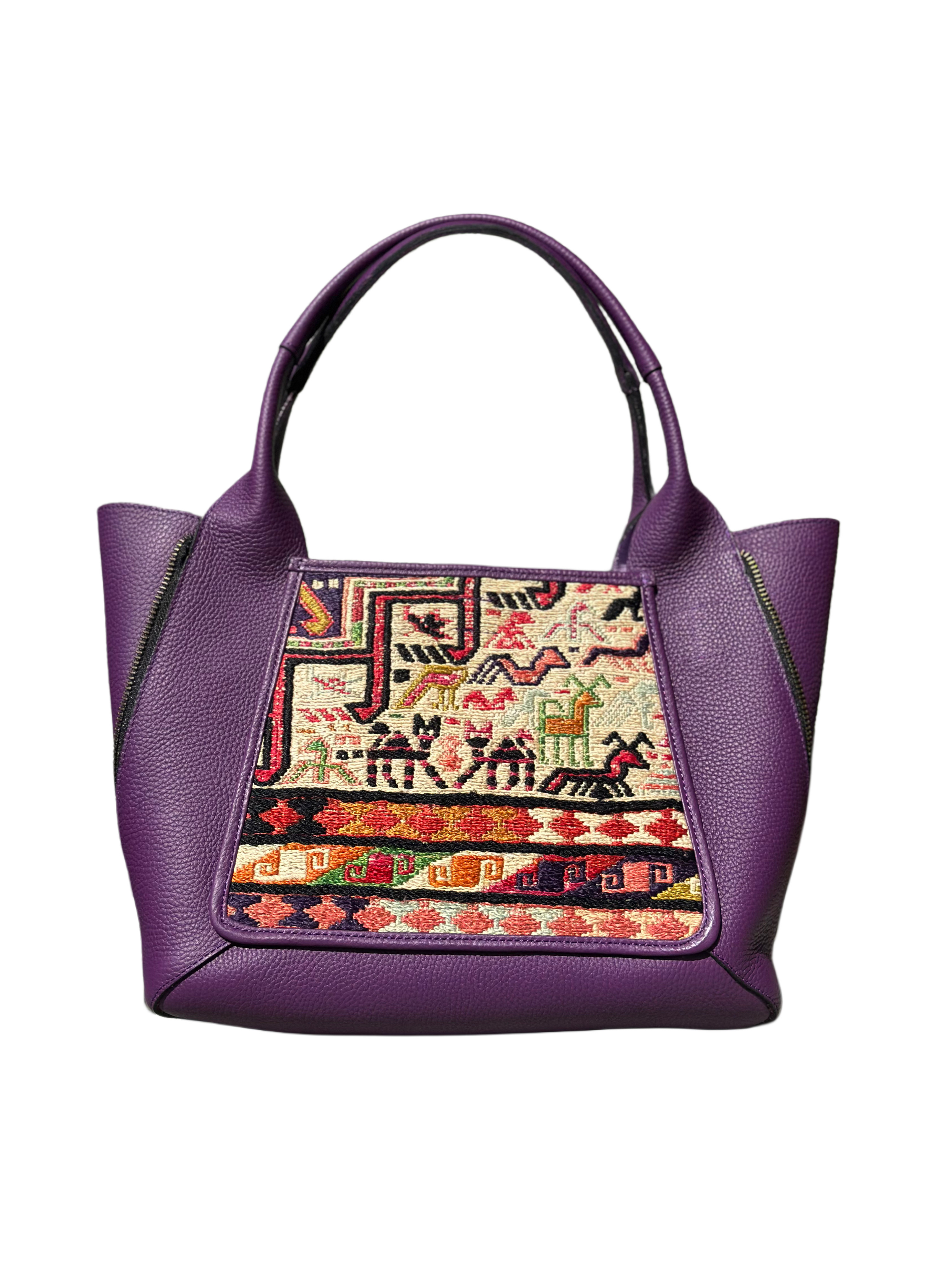 K1 土耳其真皮地氈手袋（紫色）