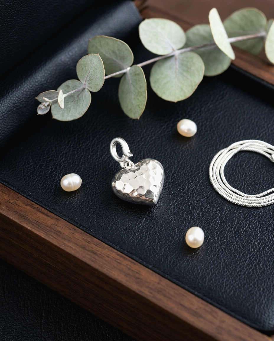 S925 - EP0017 Uneven Heart Pendant