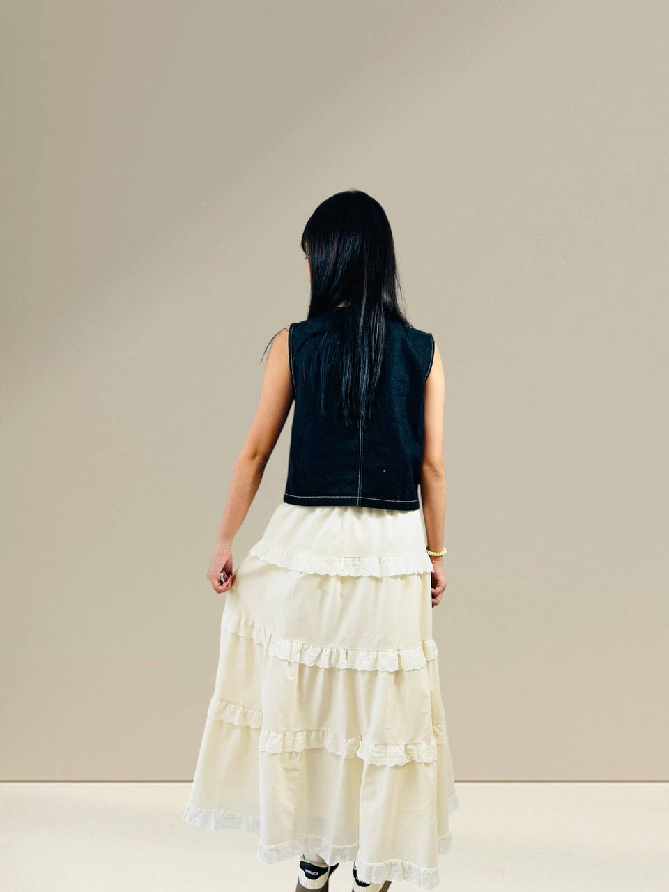 W6022A - Layered Maxi Skirt 