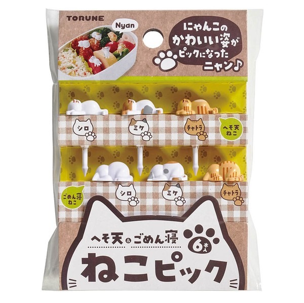 TORUNE 貓咪食物籤 6PCS - 04260330