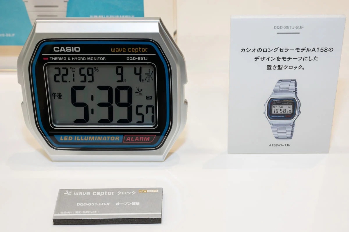 【2月訂購🇯🇵日本直送✈️】🇯🇵CASIO 巨型錶面 Wave Ceptor 温度濕度計+時鐘鬧鐘+夜視功能