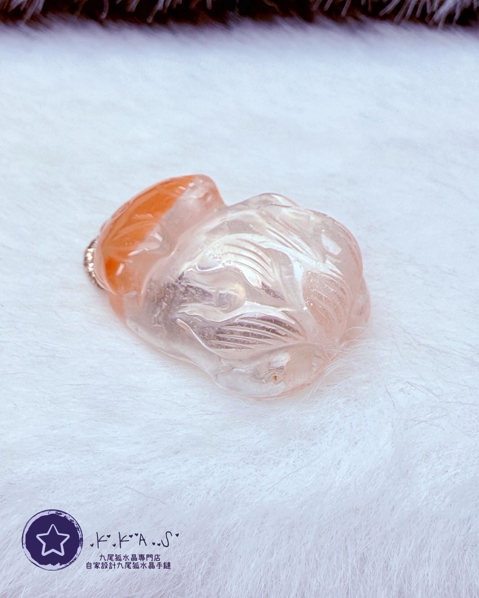 K00136 紅兔年 鴻運當頭九尾狐 - 吊墜/手牌兩用款