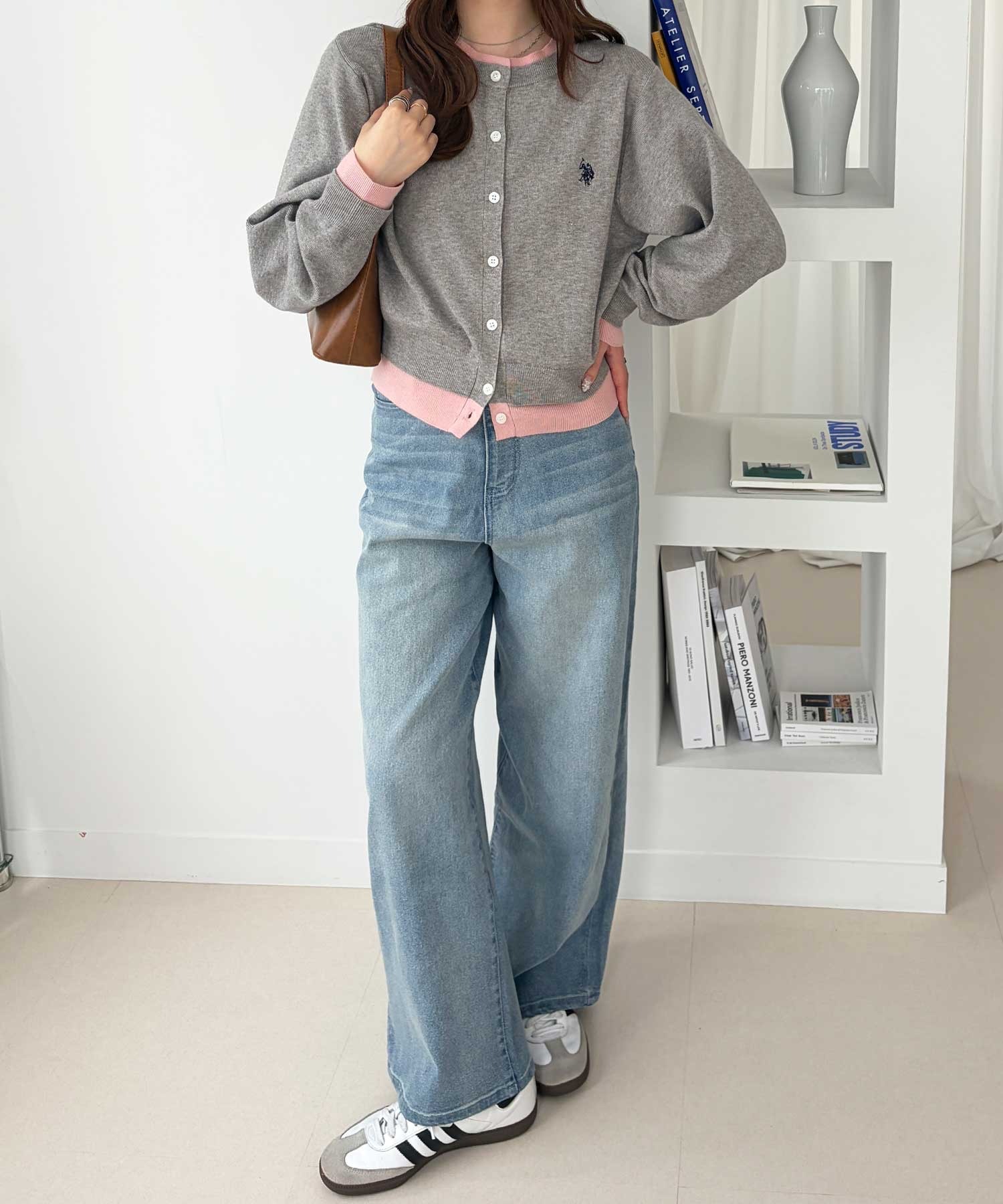 日本直送 限時特價優惠中  人氣聯名預訂： GeeRA x [U.S. POLO ASSN.] 拼色層次針織外套