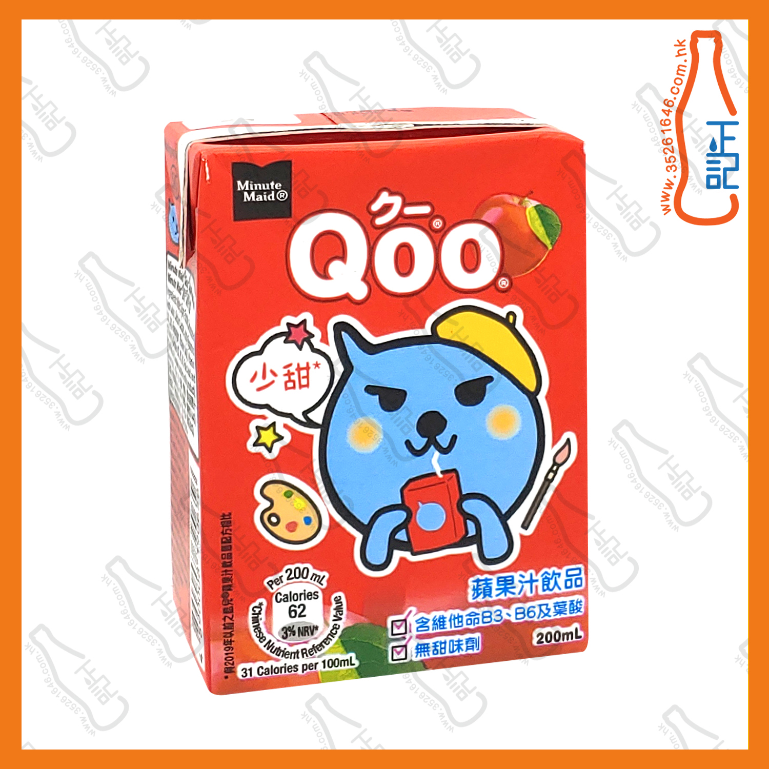 Minute Maid Qoo 蘋果汁 200ml x 24包 /箱