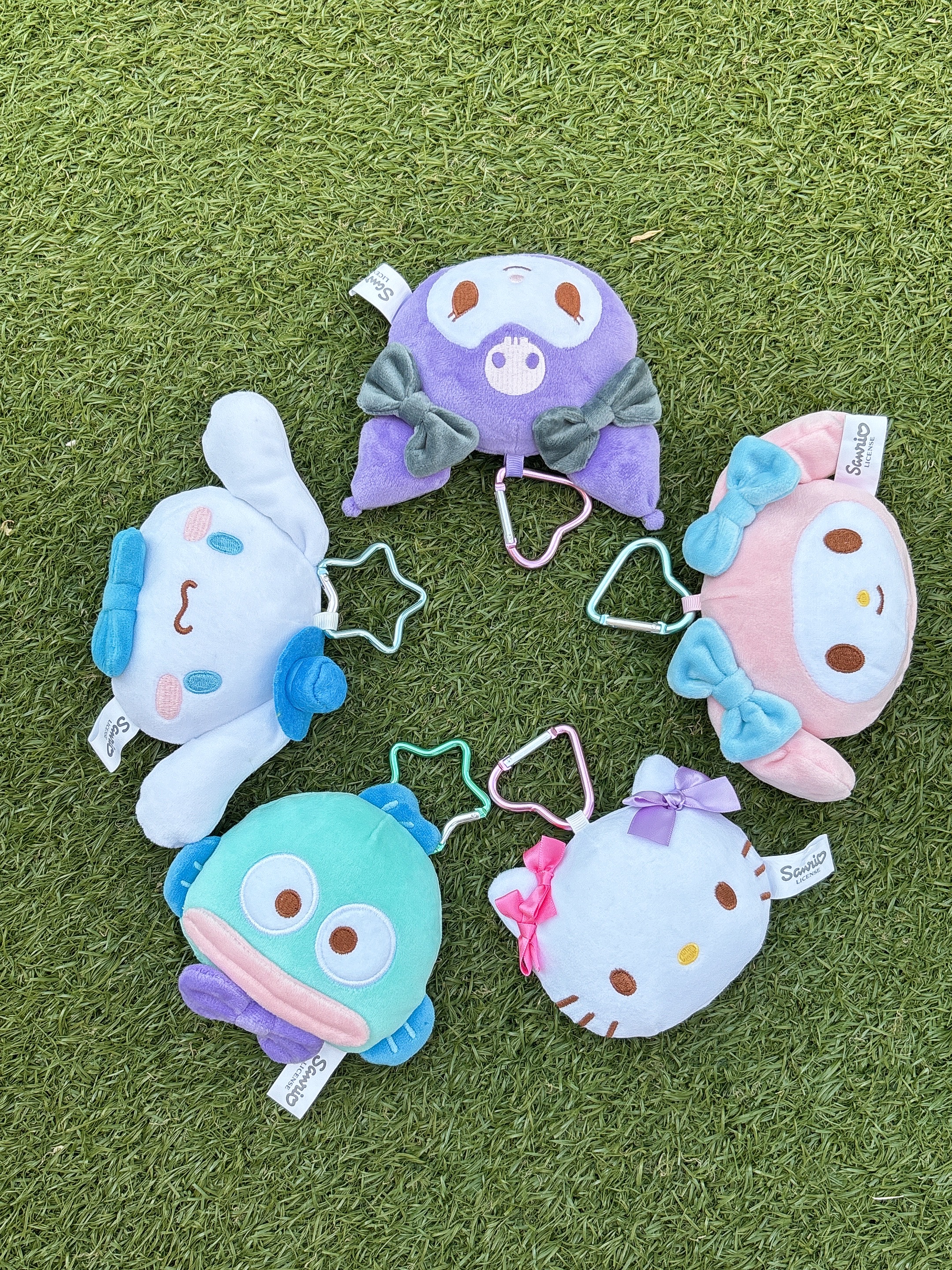 Kuromi Plush Mirror 毛公仔鏡連匙扣