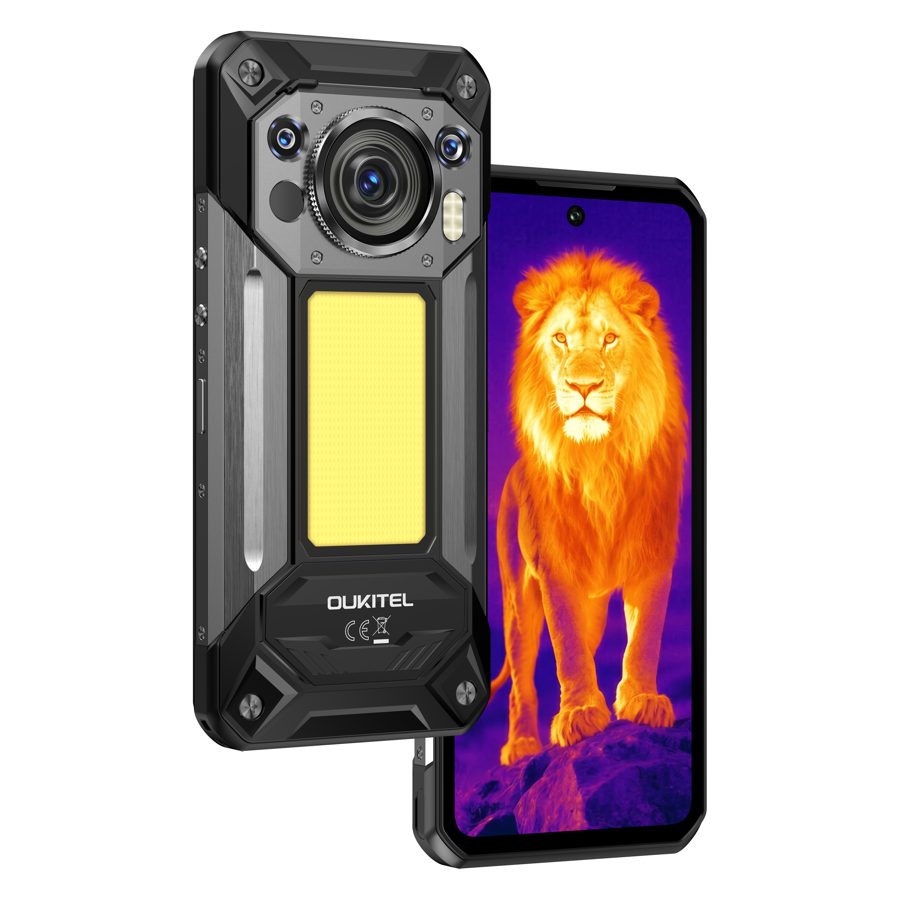 OUKITEL WP500 Ultra 5G | 6.8吋 120Hz 10000mAh 25Hz高解像熱感 夜視 露營燈 WiFi6 雙頻GPS AI助手 三防手機 Rugged Phone