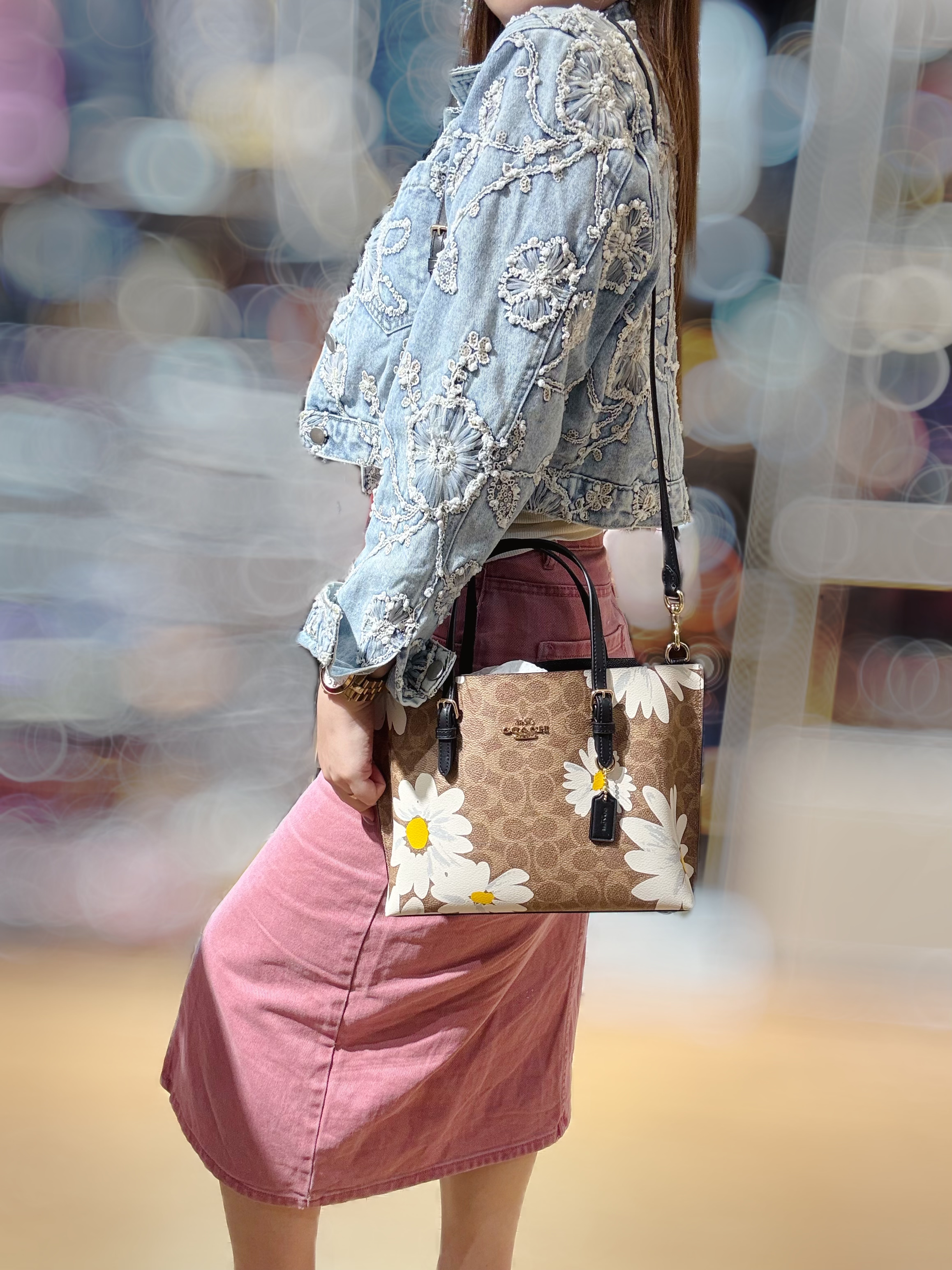 Coach Mollie crossbody 25 logo/m/floral/bow