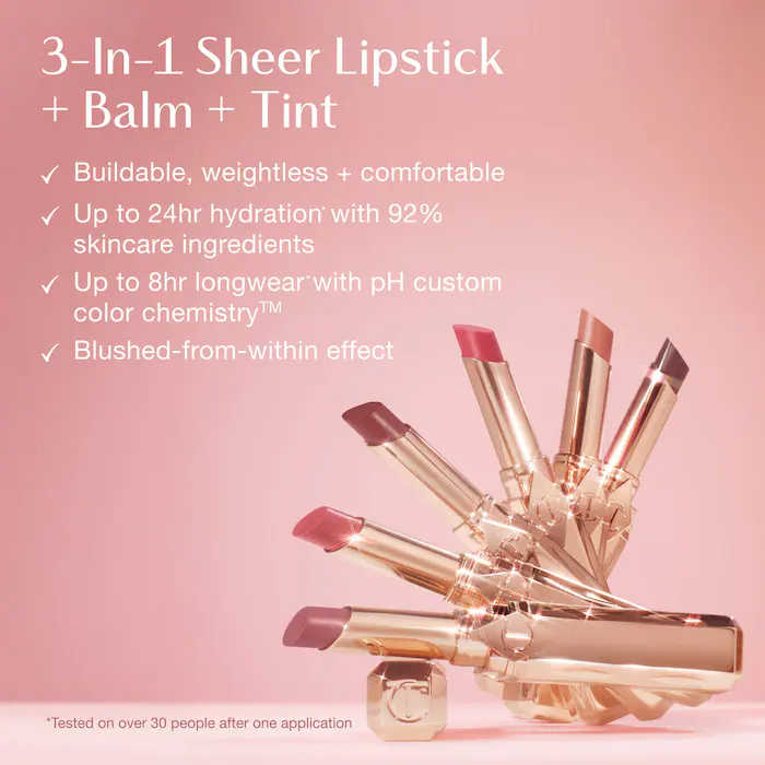 🆕香港未上！🔥無盒抵玩! 🤎Charlotte Tilbury CT 千金管 滋潤唇膏Pillow Talk Long Lasting Blush Balm Sheer Lip Tint