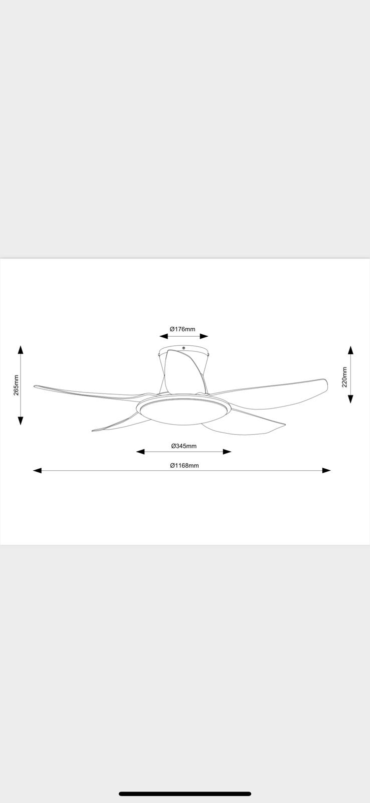 Fanco Rito Plus 5 blades Hugger Fan