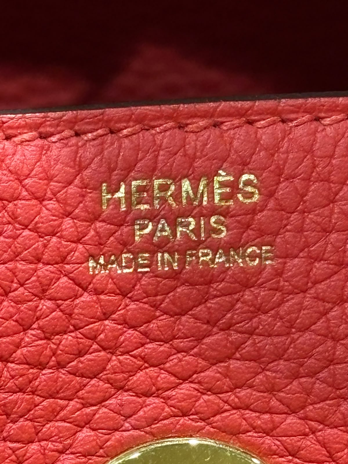 Hermes Lindy 30,SATMP X,心紅金扣 100%Authentic, 98%new ✅dust bag✅box