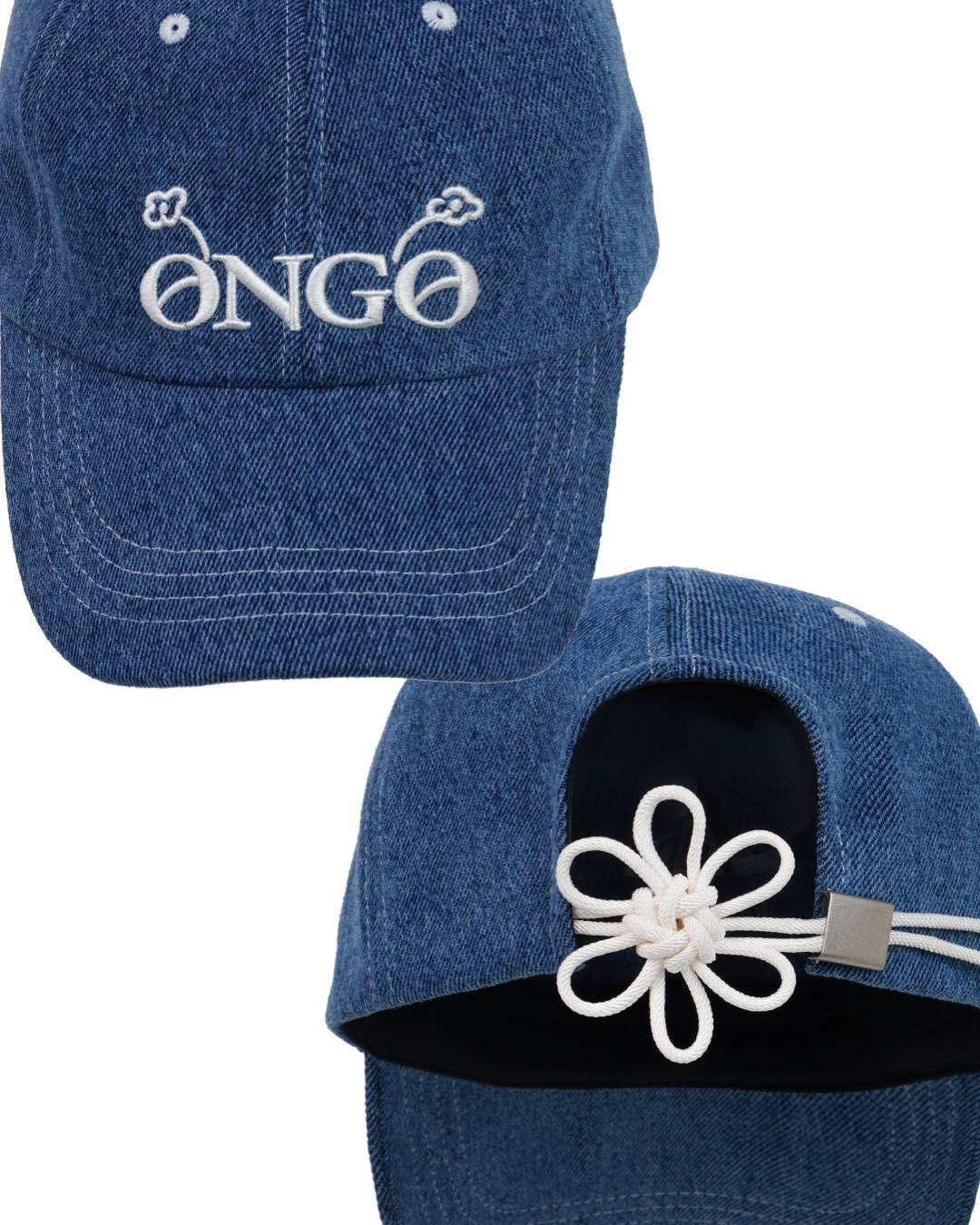 《Pre-Order》온고 ONGO old things never die Denim Logo Cap Indigo 帽子 (2026 Ver.)