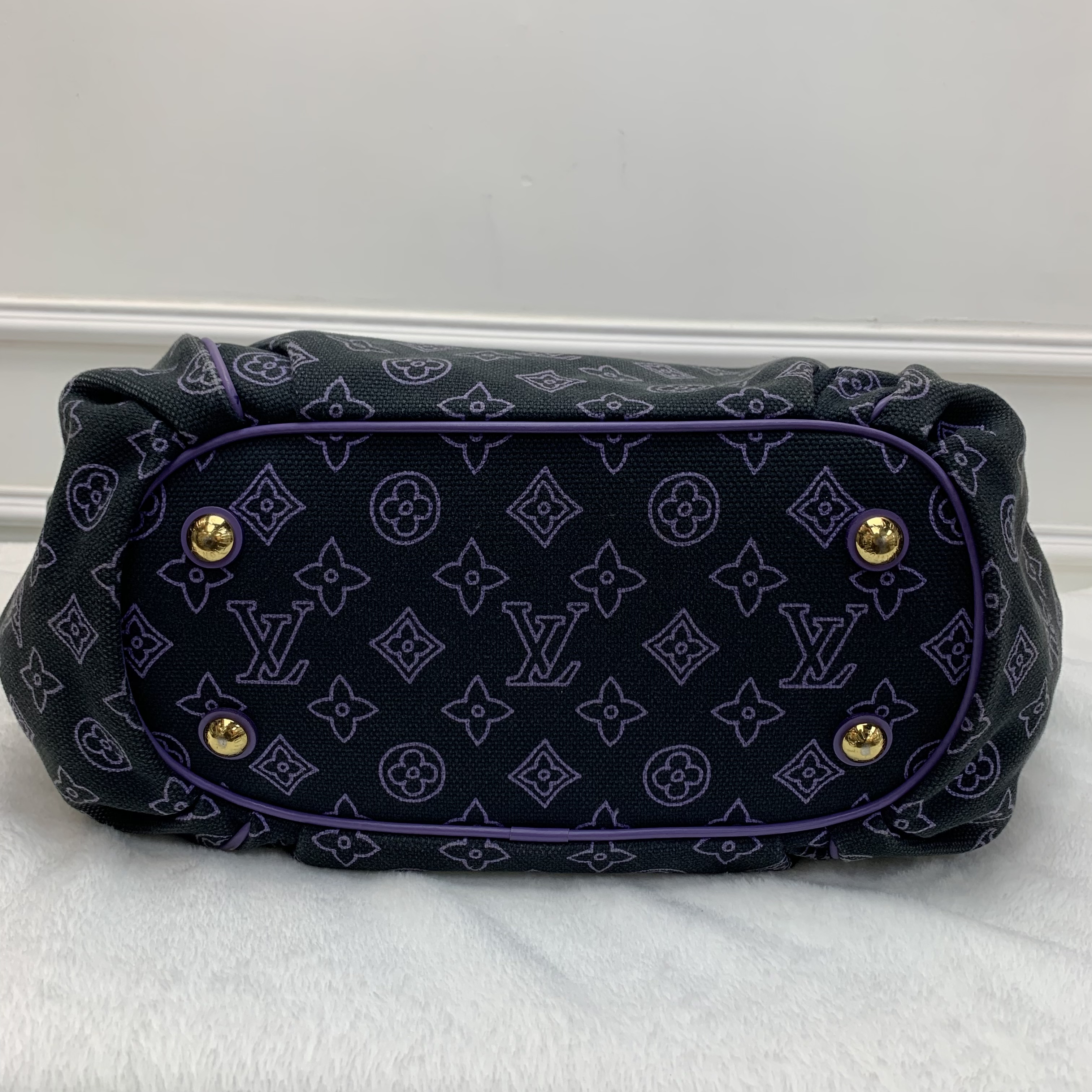 💜中古包 LV紫色老花 GM手袋