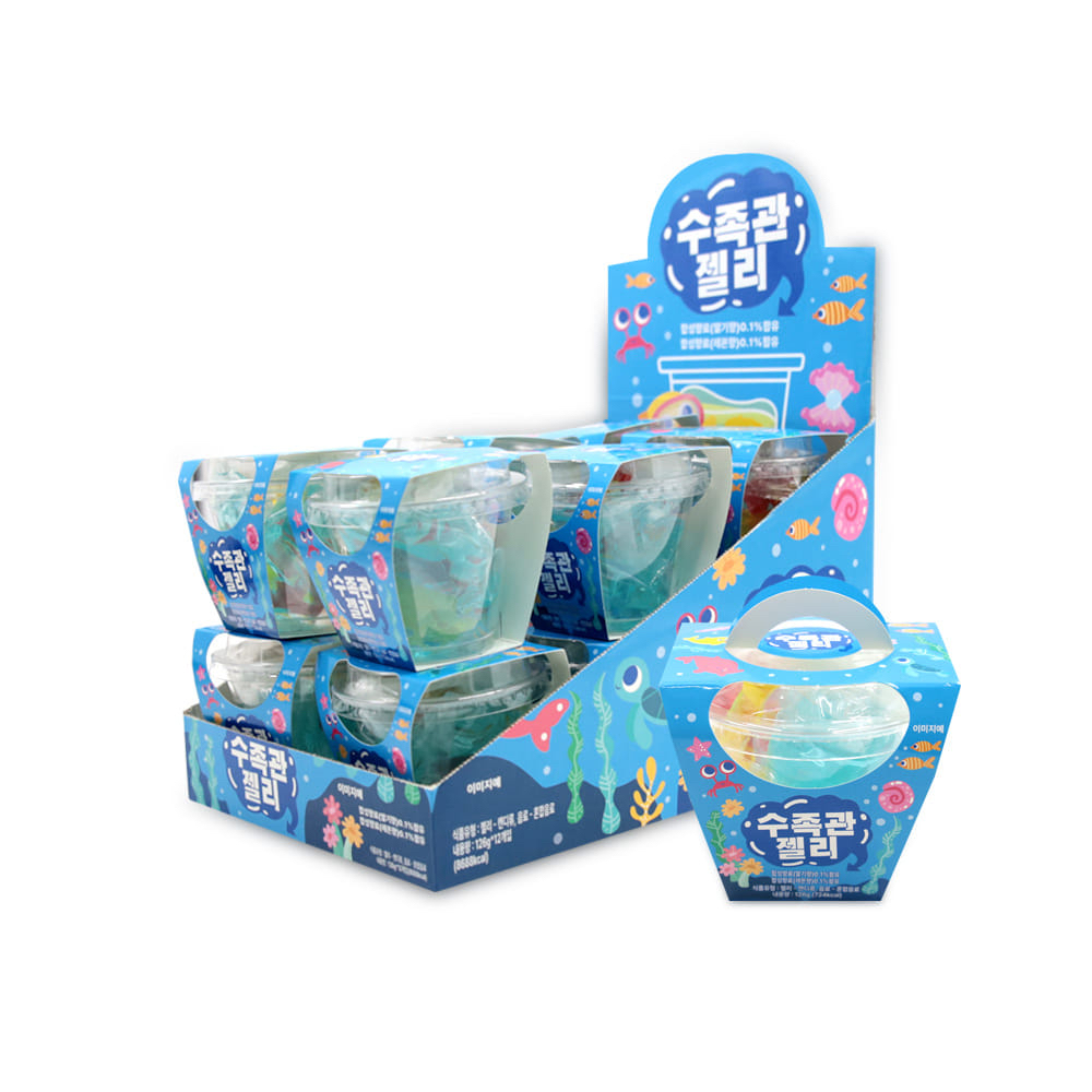 ‼️現貨‼️ 水族箱果凍 126克 x魚形混合飲料果凍