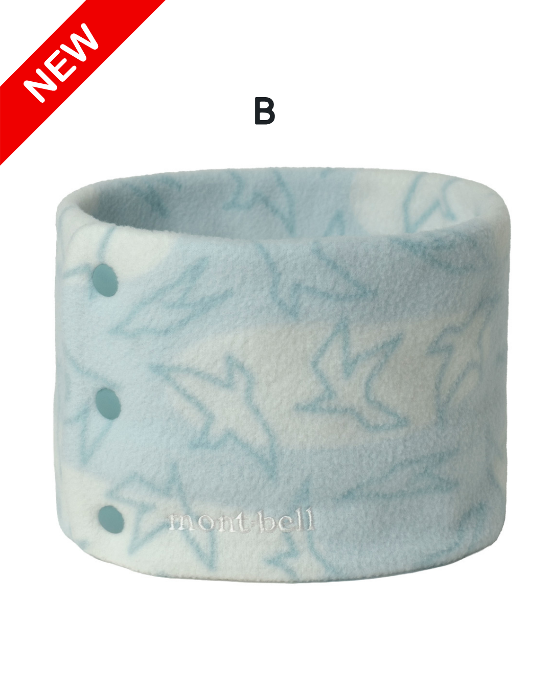 日本代購【 2026新色 日本直送 montbell CLIMAPLUS 100 unisex | 輕薄 彈性頸套 |  圍巾 | 頸巾 | print neck warmer | 男女合用 】