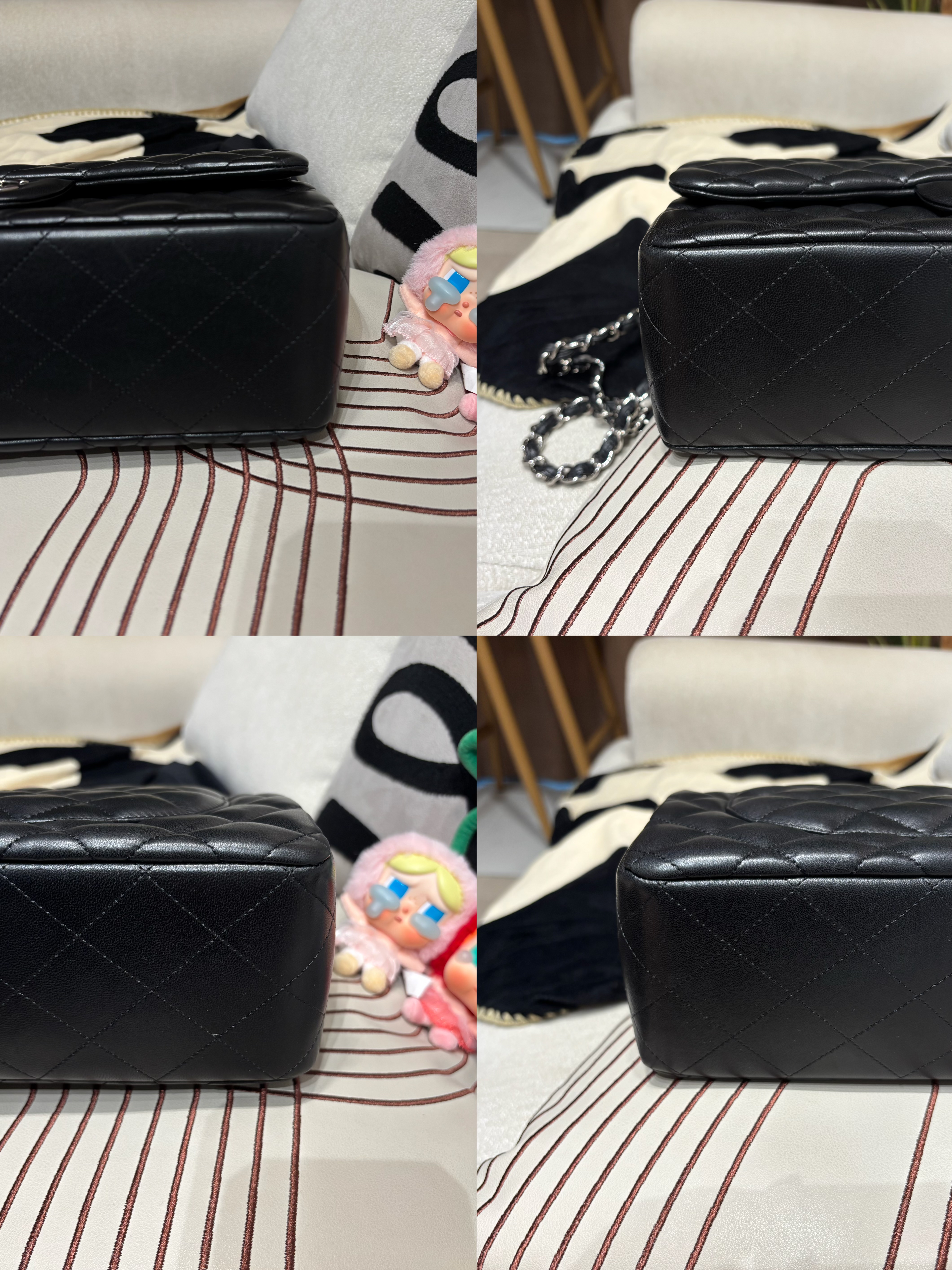 Chanel classic flap 30cm,jumbo A58600 黑色羊皮銀扣100%Authentic ,98%new ✅card ✅塵袋✅box 