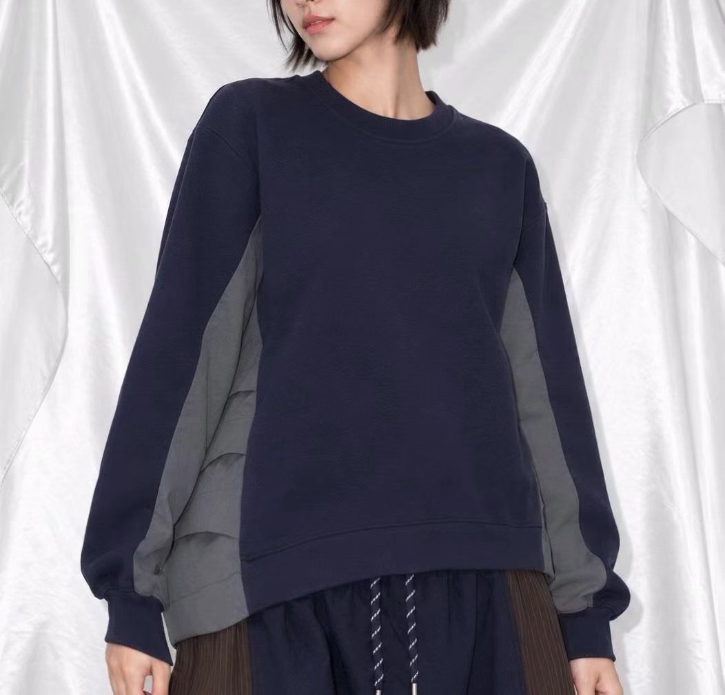 拼料後ruffle Top 