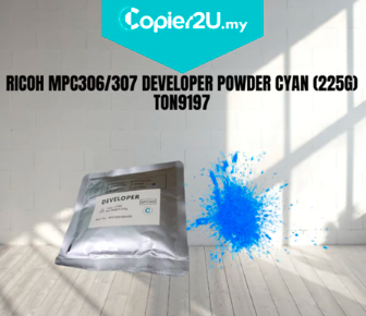 RICOH MPC306/307 DEVELOPER POWDER CYAN (225G) TON9197