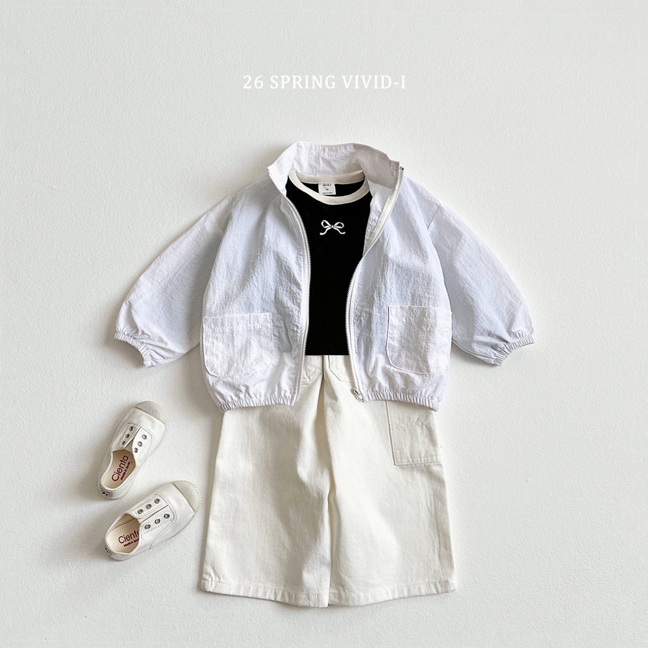 🌸預訂 韓國直送🌸🇰🇷VIVIDI兩色絲帶印花長袖上衣