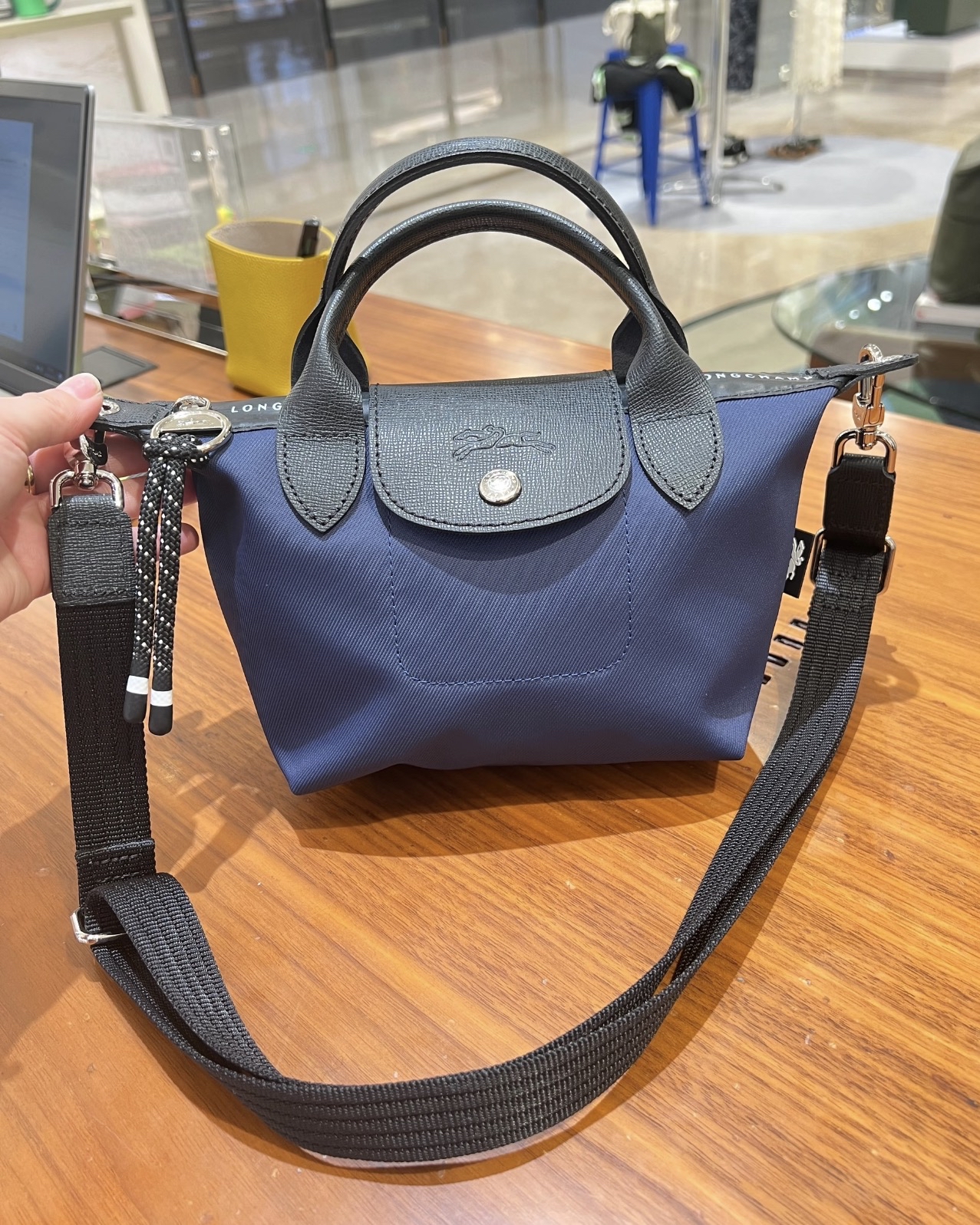 Longchamp Le Pliage Energy S 帆布手提袋 Size 23x16cm