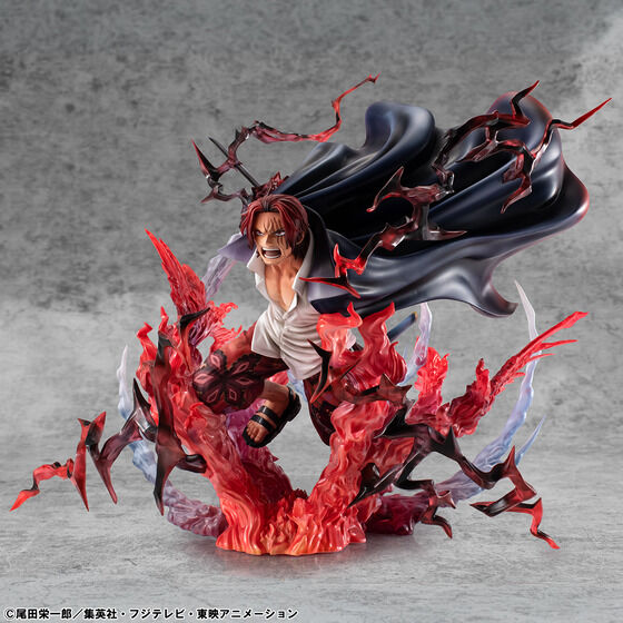 (預訂訂金 $900) (總價 $1814) (魂限) MegaHouse Portrait.Of.Pirates One Piece “SA-MAXIMUM”  Redhaired Shanks POP 海賊王 紅髮海賊團 大頭 紅髮 撒古斯 "神避" (行版)