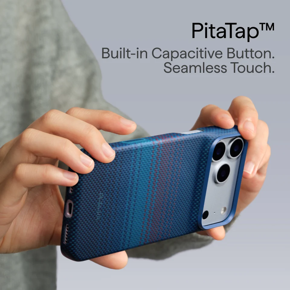 Pitaka Edge Case for iPhone 18 Series - Midnight (PitaTap™)