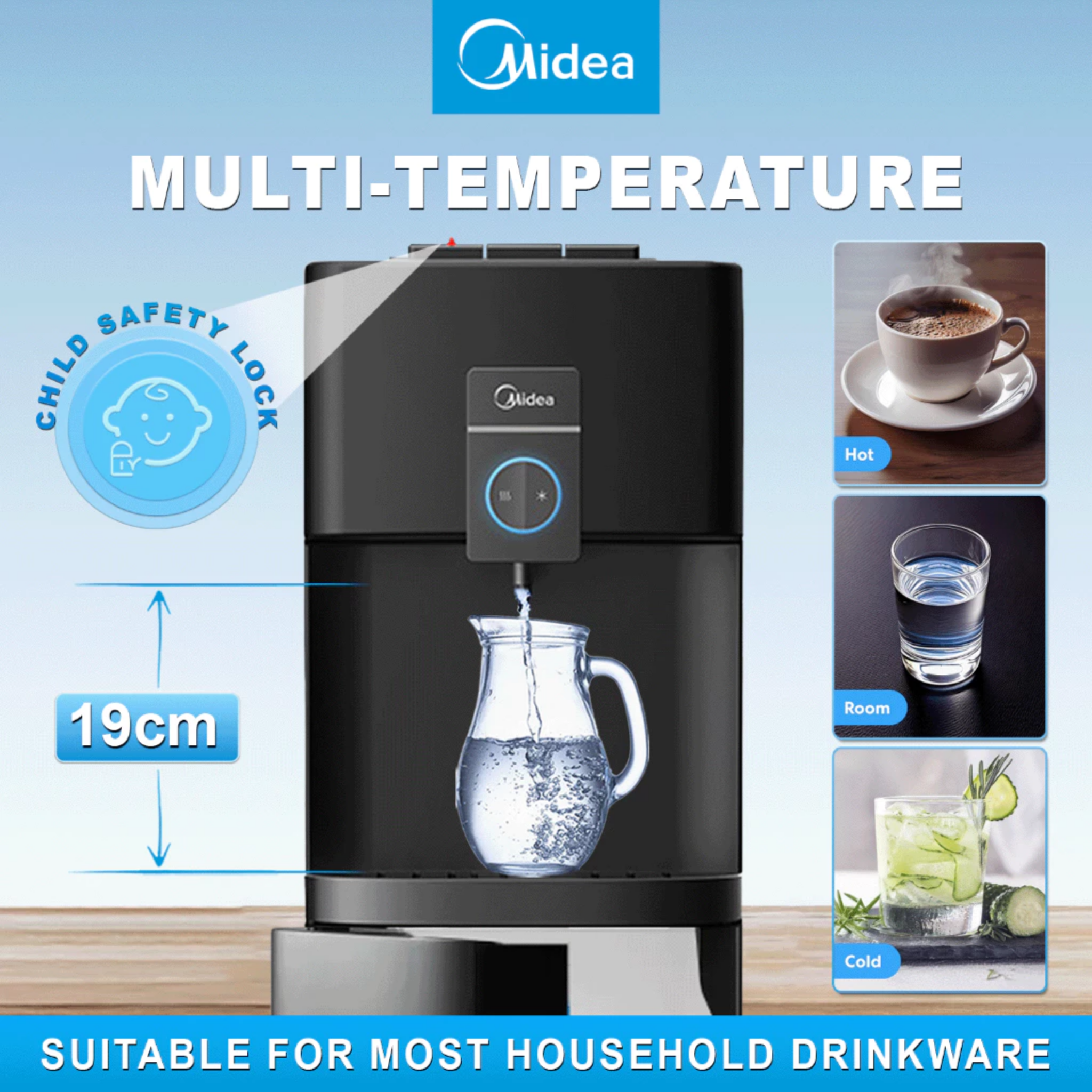 Midea Freestanding Water Dispenser (YL-2037S)