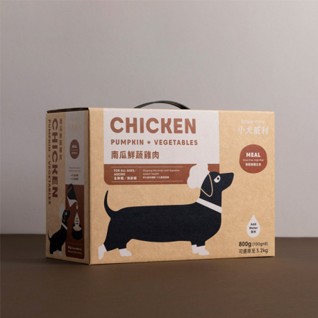 小犬威利｜無麩主食系列 - 南瓜鮮蔬雞肉熟食凍乾