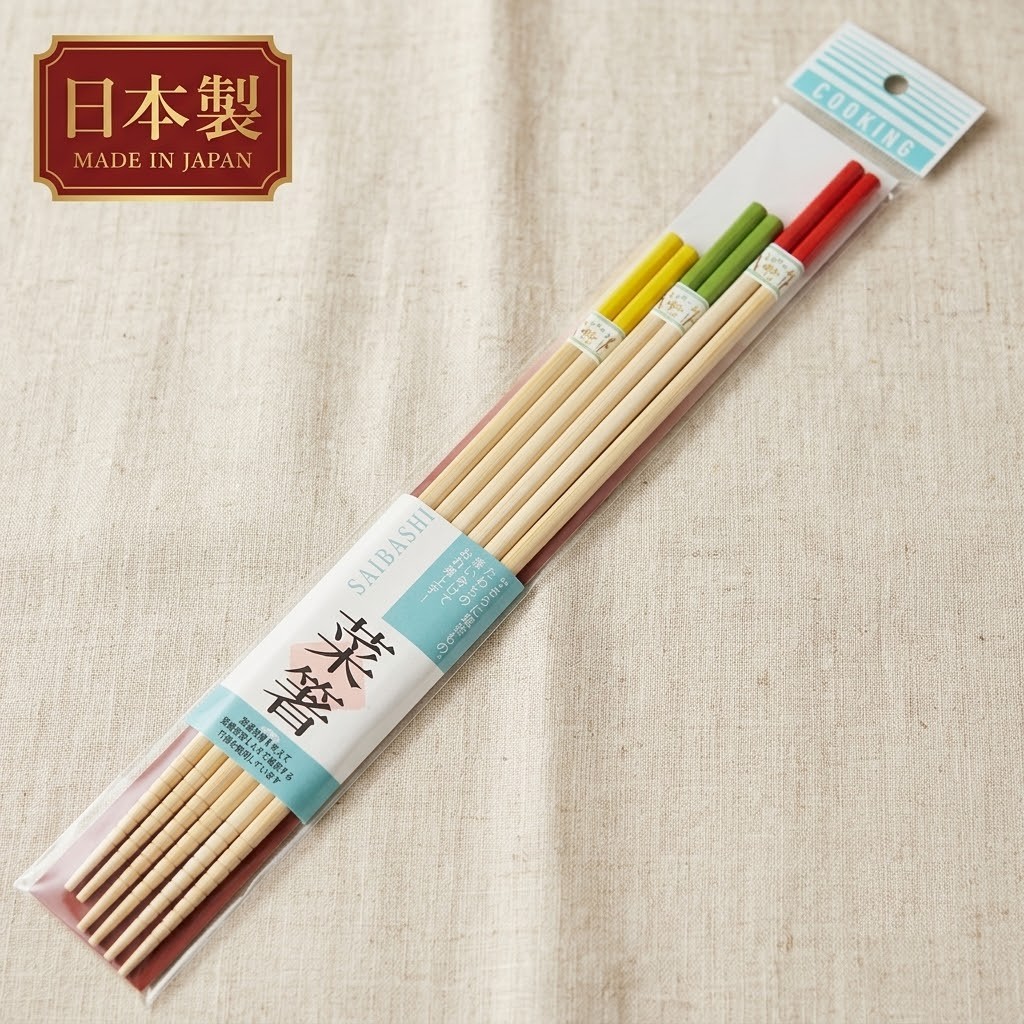 【現貨】🔥🔥【日本製《菜箸》天然竹長菜箸3雙套裝】