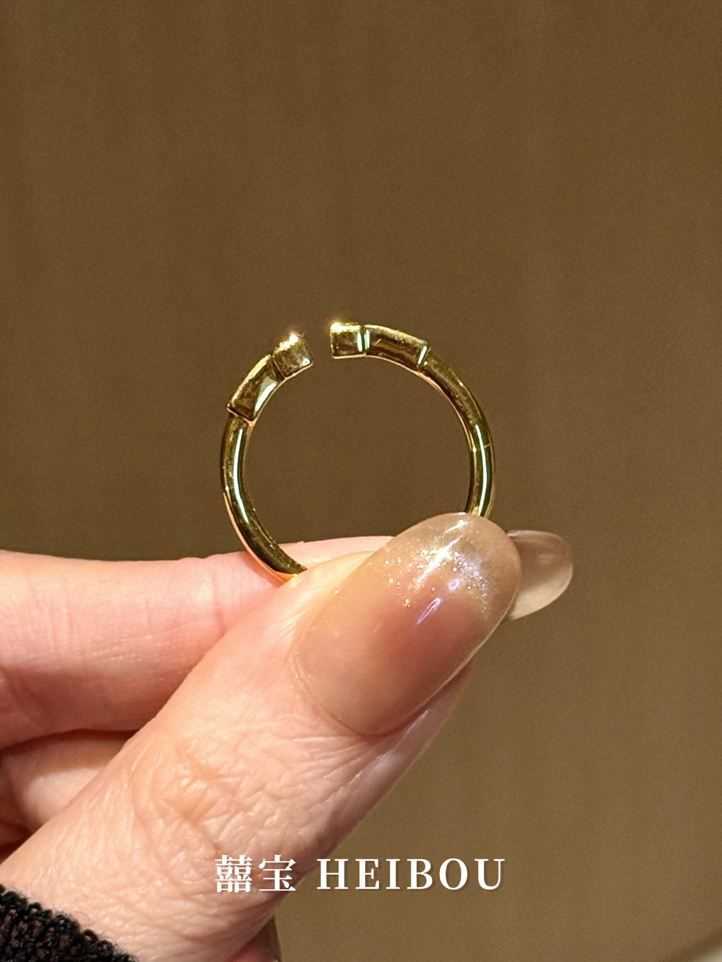 【6D镶嵌】双T戒指