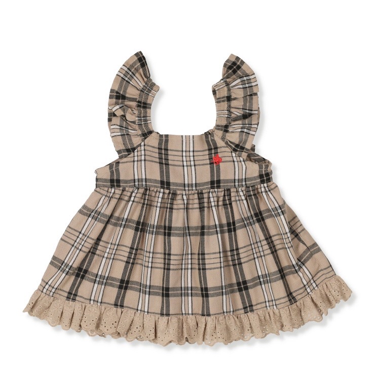 🇯🇵限量預訂 日本直送🇯🇵Polo Baby小馬刺繡格紋荷葉邊上衣燈籠褲套裝