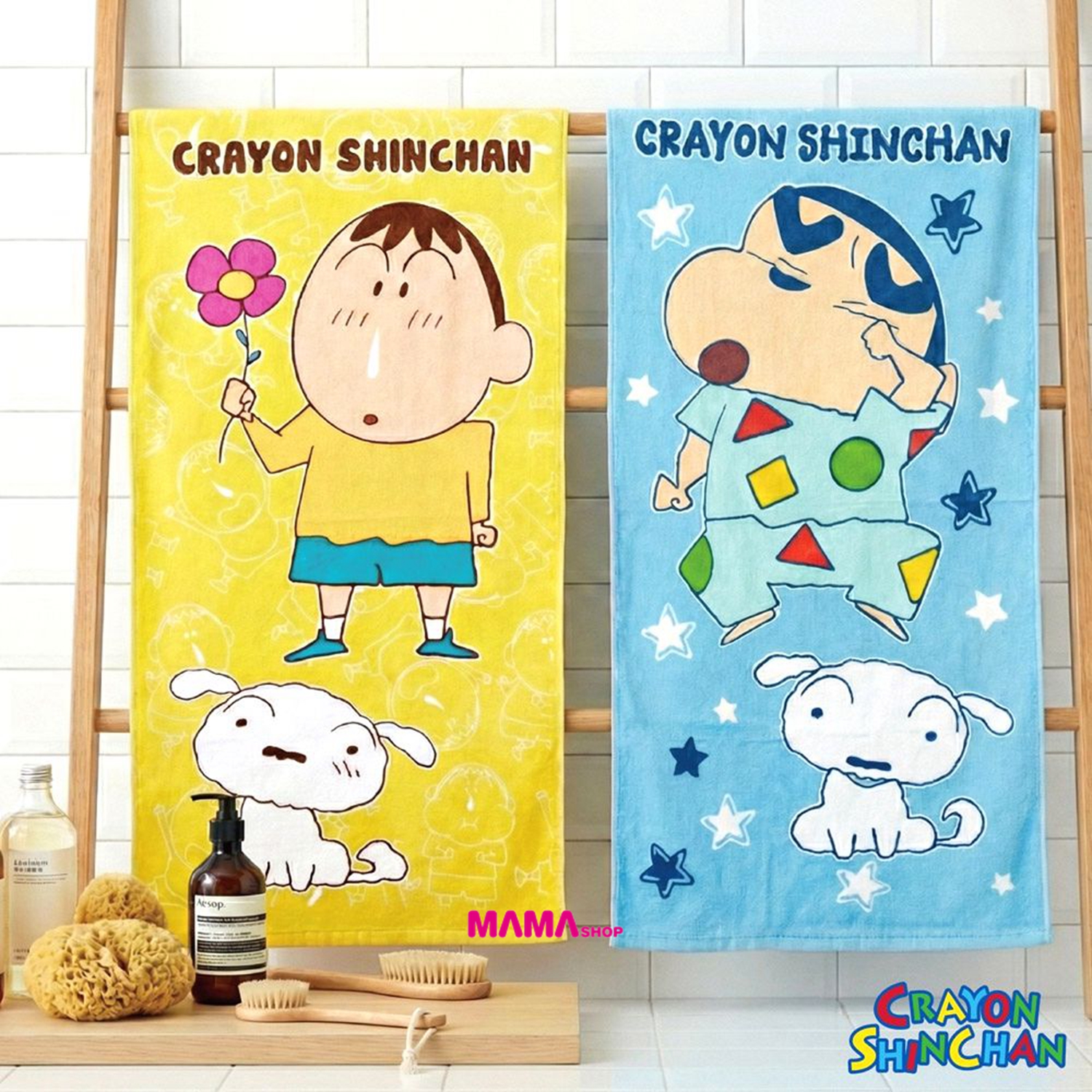 台灣直送蠟筆小新浴巾