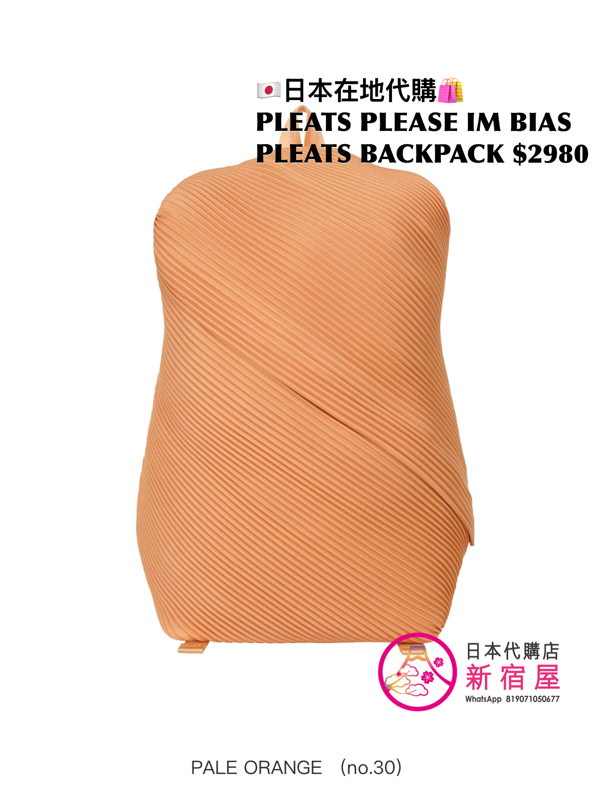 PLEATS PLEASE ISSEY MIYAKE BIAS PLEATS BACKPACK 