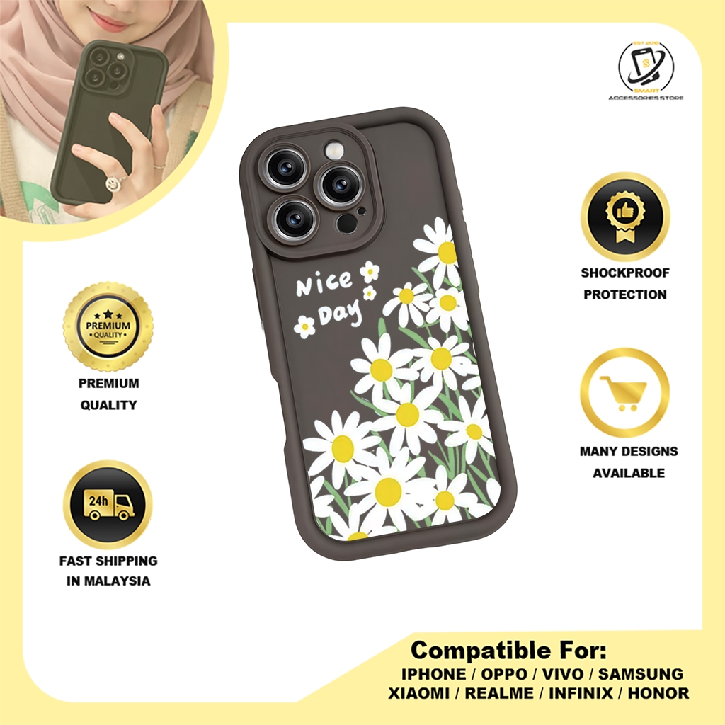 TPU DESIGN CASE PHONE FOR OPPO - DESIGN FLOWER O